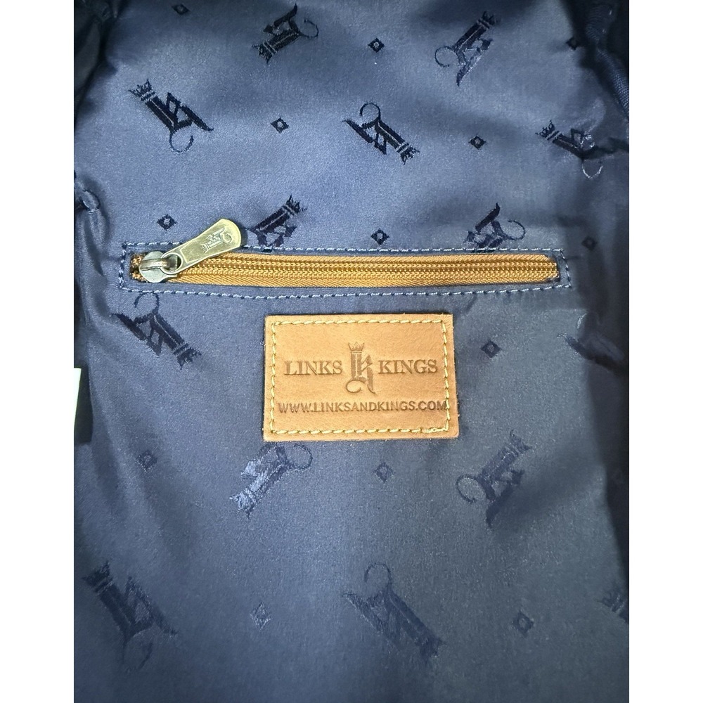 NWT Links and Kings Heritage Shoe Bag Crown Tan Leather W - Picture 7 of 8